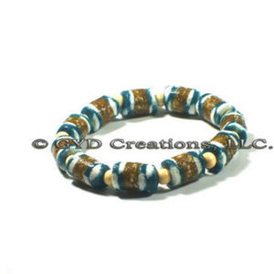 Sankofa Asante Sandcast Tube Bracelet,